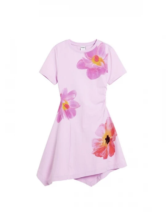 Foto van product Desigual Jurk geel / lavendel / pastellila / oranje