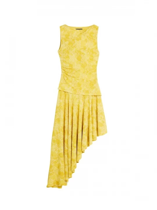 Foto van product Desigual Jurk geel / wit