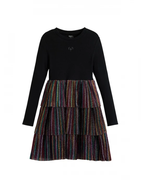 Foto van product Desigual Jurk gemengde kleuren / zwart