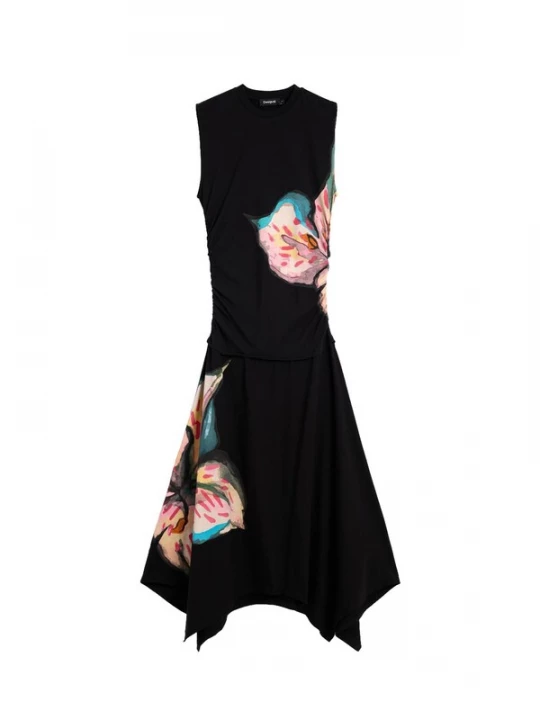 Foto van product Desigual Jurk gemengde kleuren / zwart