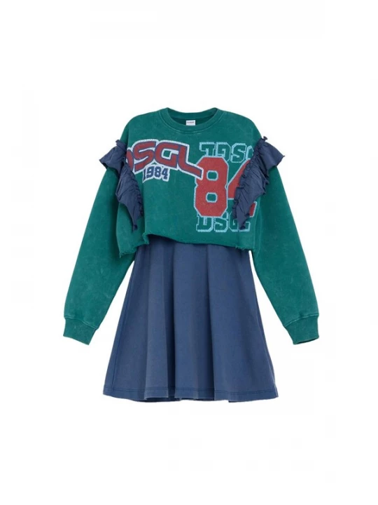Foto van product Desigual Jurk groen / gemengde kleuren