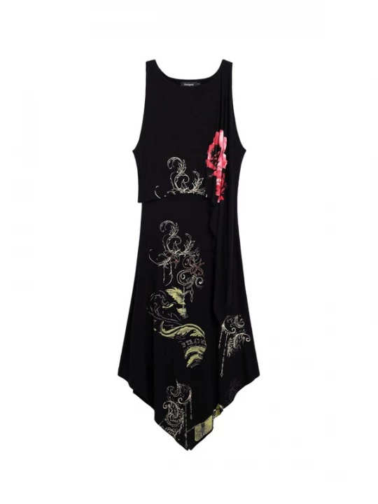 Foto van product Desigual Jurk groen / rood / zwart