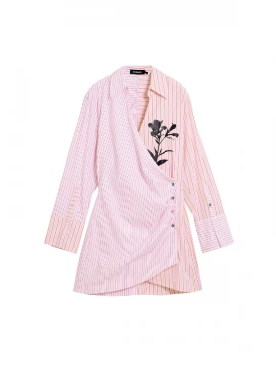 Foto van product Desigual Jurk groen / rosa / zwart
