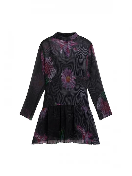 Foto van product Desigual Jurk groen / sering / bessen / zwart