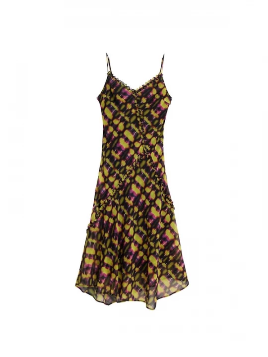 Foto van product Desigual Jurk kiwi / lila / zwart