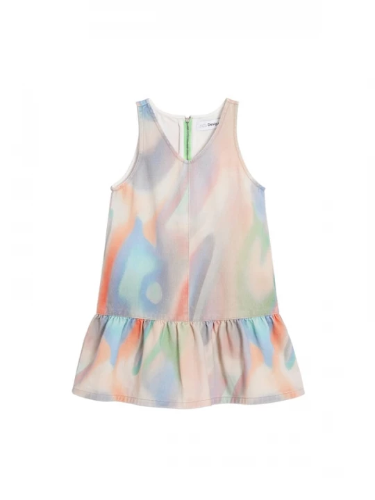 Foto van product Desigual Jurk lichtblauw / lichtgroen / lila / oranje