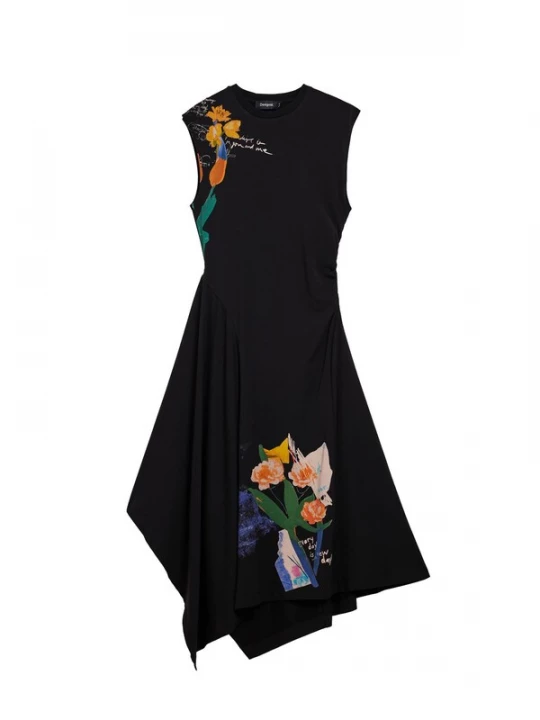 Foto van product Desigual Jurk lila / oranje / zwart