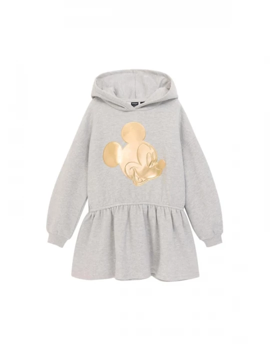 Foto van product Desigual Jurk 'Mickey Mouse' goudgeel / lichtgrijs