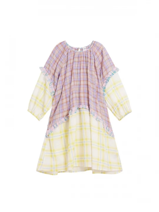 Foto van product Desigual Jurk 'Minime' geel / lichtgeel / lila / sering