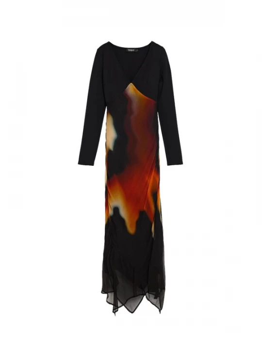 Foto van product Desigual Jurk oranje / zwart