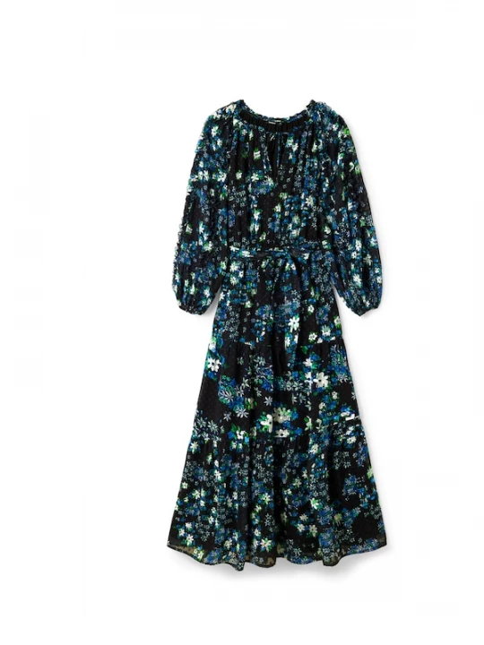 Foto van product Desigual Jurk 'RHODE ISLAND' blauw / groen / zwart / offwhite