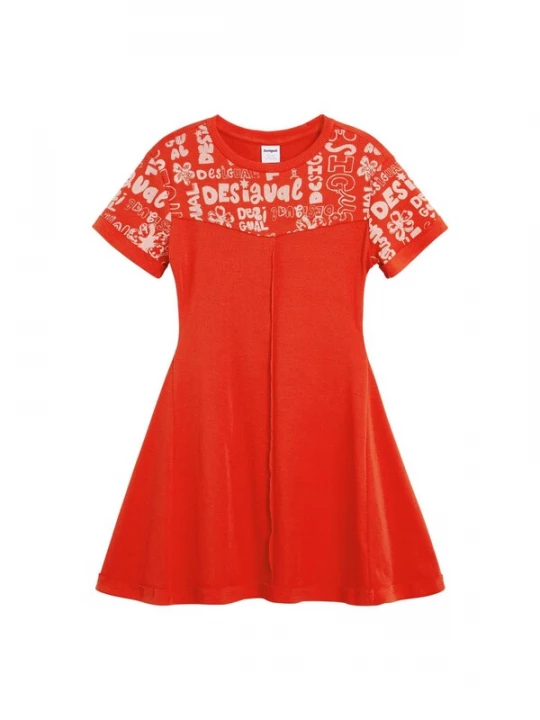 Foto van product Desigual Jurk rood / wit