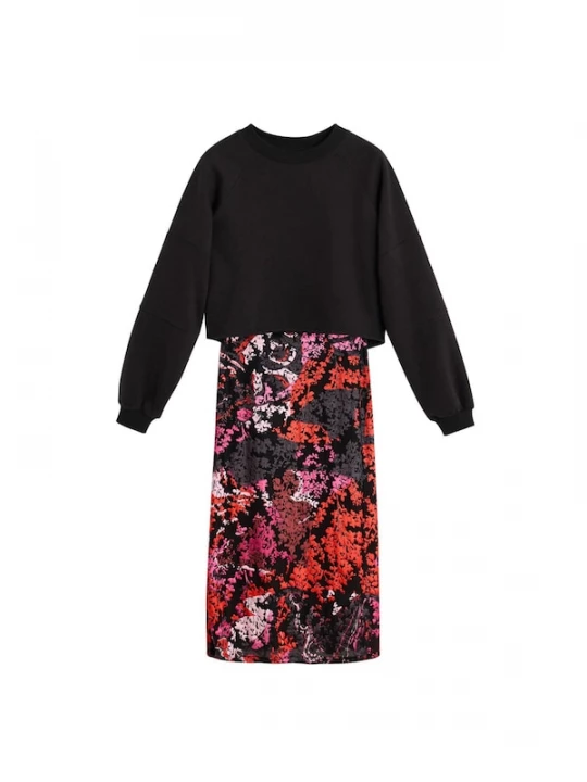 Foto van product Desigual Jurk rood / zwart