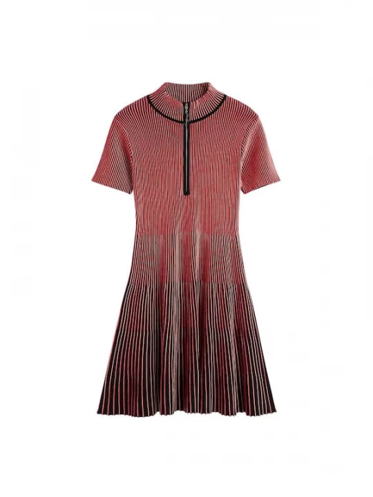 Foto van product Desigual Jurk rood / zwart / wit