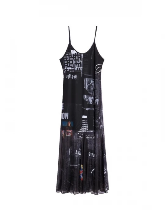 Foto van product Desigual Jurk rosa / zwart / wit