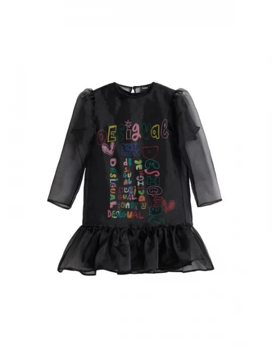 Foto van product Desigual Jurk zwart / transparant