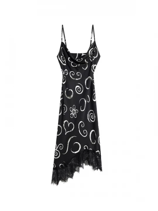 Foto van product Desigual Jurk zwart / wit