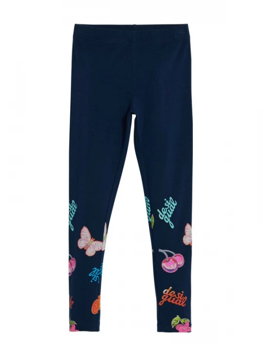 Foto van product Desigual Leggings navy / jade groen / kreeft / pink