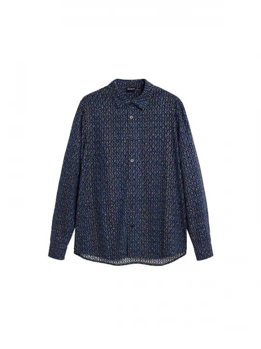 Foto van product Desigual Overhemd blauw / navy / zwart