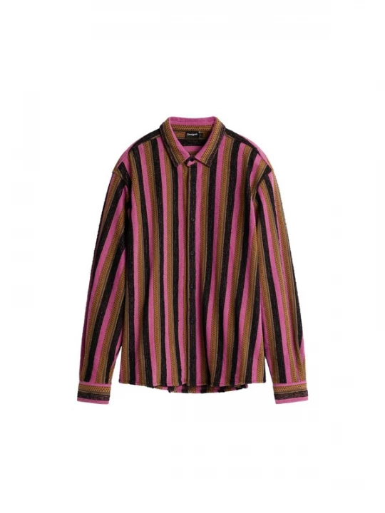 Foto van product Desigual Overhemd bruin / lichtroze / zwart