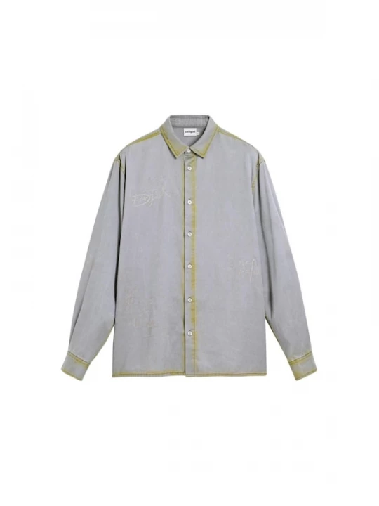 Foto van product Desigual Overhemd citroen / rookgrijs