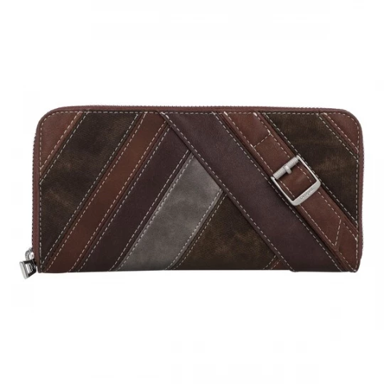Foto van product Desigual Portemonnee 'Fibonacci Fiona' chocoladebruin / roestbruin / donkerbruin / grijs