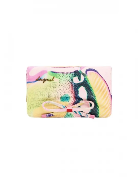 Foto van product Desigual Portemonnee pasteelgeel / lichtgroen / pastelroze / rood