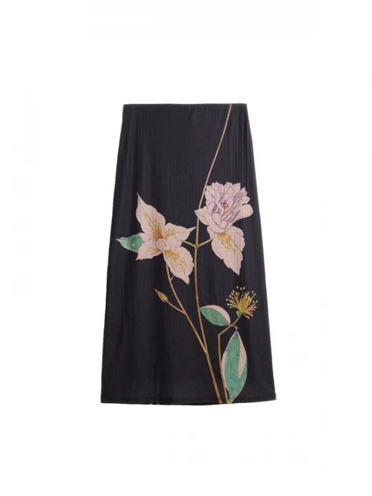 Foto van product Desigual Rok groen / rosa / zwart