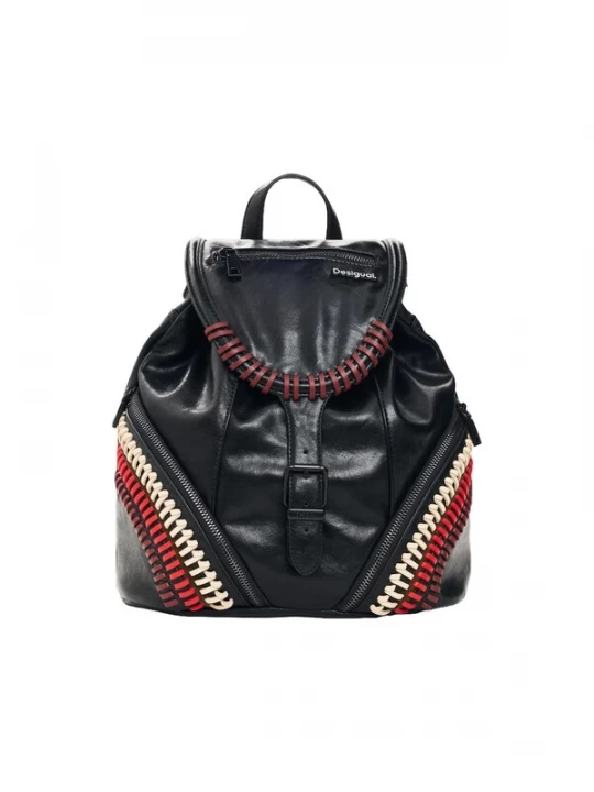 Foto van product Desigual Rugzak crème / wijnrood / donkerrood / zwart