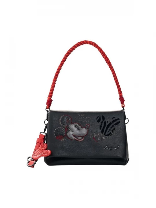 Foto van product Desigual Schoudertas 'BAG_MICKEY FACE VENECIA 4 26WAXP98' zwart
