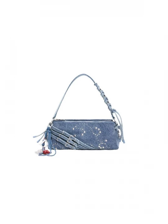 Foto van product Desigual Schoudertas blauw denim / zilver