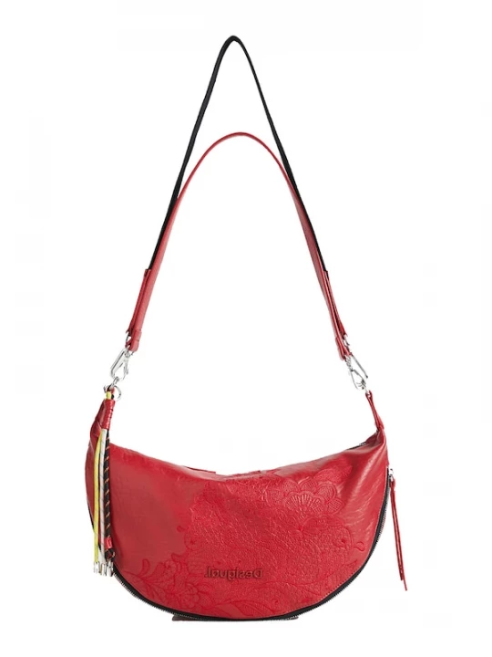 Foto van product Desigual Schoudertas geel / grenadine / zwart / wit