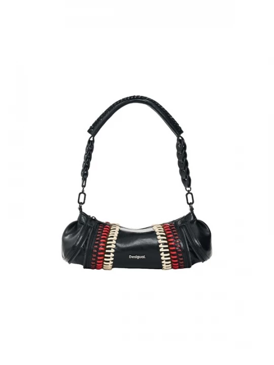 Foto van product Desigual Schoudertas lichtbeige / rood / bourgogne / zwart