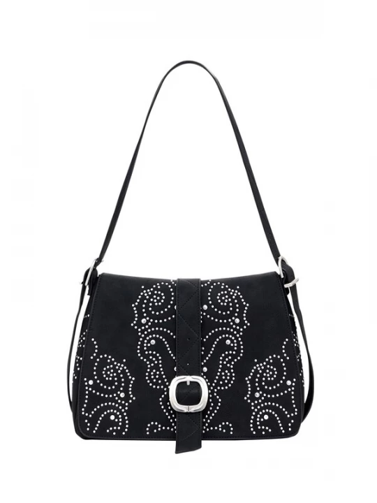 Foto van product Desigual Schoudertas 'Poker Face Posadas' zwart / zilver