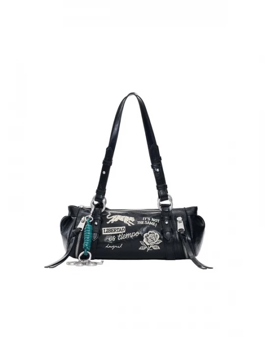 Foto van product Desigual Schoudertas zwart / wit