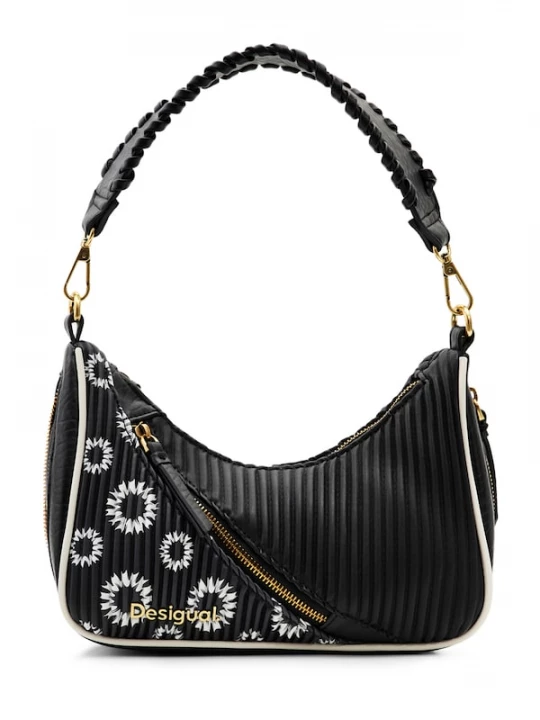 Foto van product Desigual Schoudertas zwart / wit