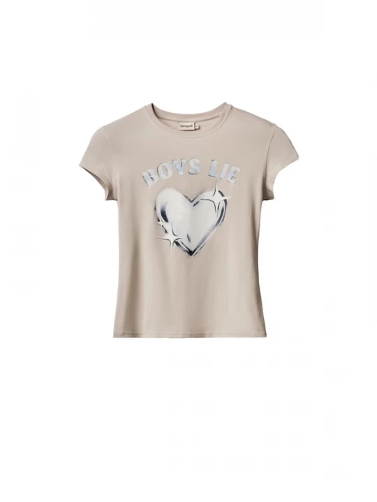 Foto van product Desigual Shirt beige / navy / pastelblauw