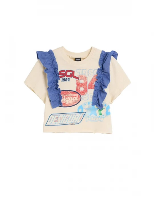 Foto van product Desigual Shirt blauw / rood / wolwit