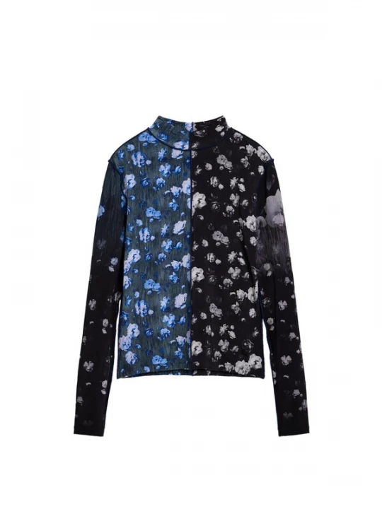 Foto van product Desigual Shirt blauw / zwart