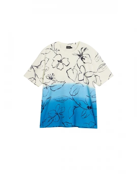 Foto van product Desigual Shirt blauw / zwart / wit
