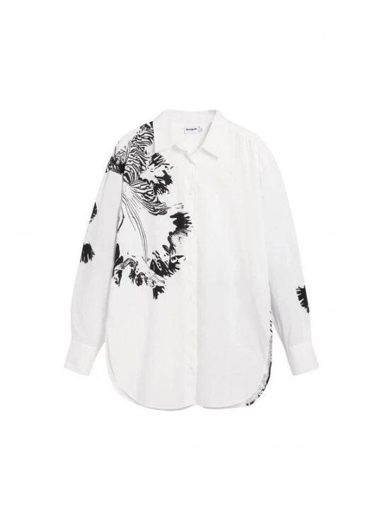 Foto van product Desigual Shirt 'CAM_ORCHID_LACROIX 26SWCW29' wit