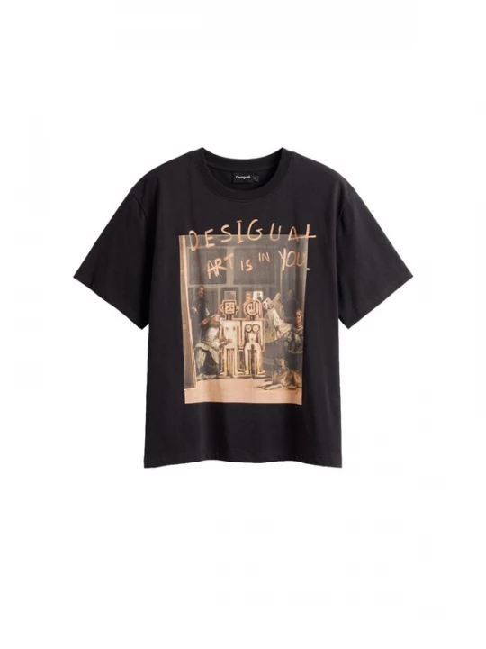 Foto van product Desigual Shirt camel / zwart