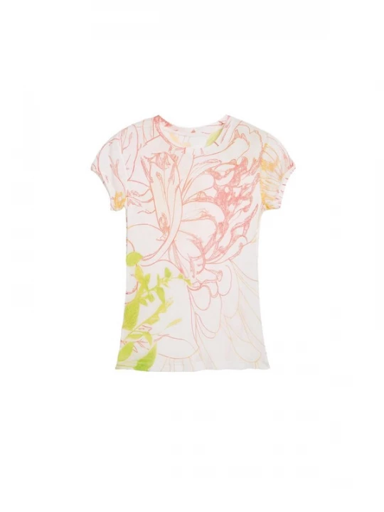 Foto van product Desigual Shirt citroen / grasgroen / poederroze / watermeloen rood