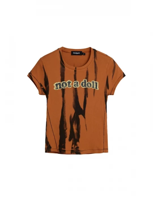 Foto van product Desigual Shirt cognac / zwart