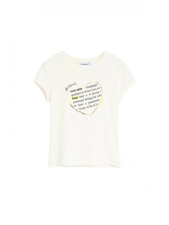 Foto van product Desigual Shirt crème / geel / zwart / wolwit