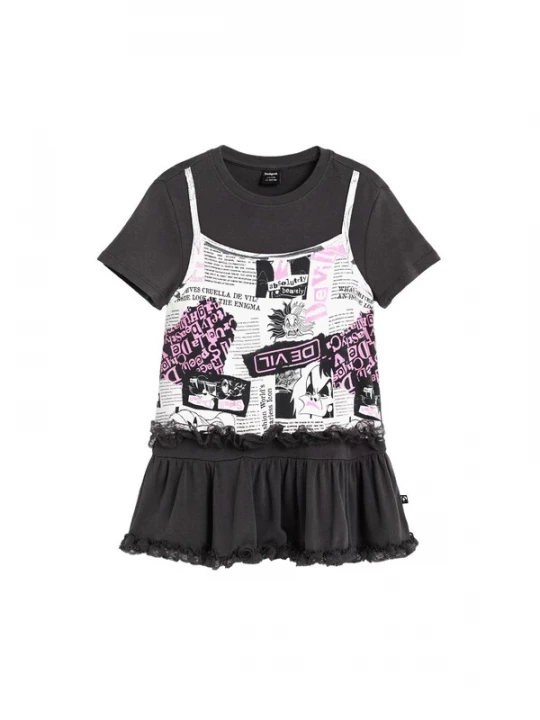 Foto van product Desigual Shirt 'Cruella Disney' rosa / zwart / wit