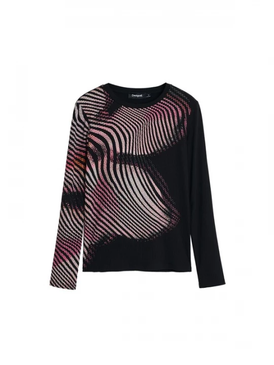 Foto van product Desigual Shirt eosine / zwart / wit