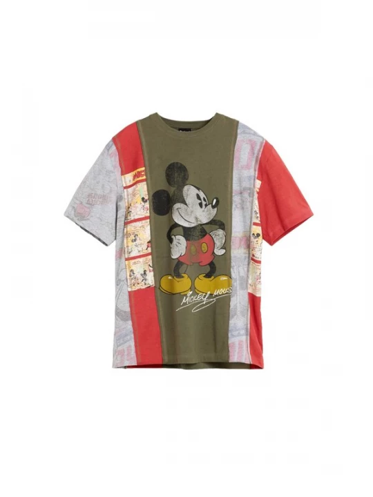 Foto van product Desigual Shirt geel / olijfgroen / rood / zwart
