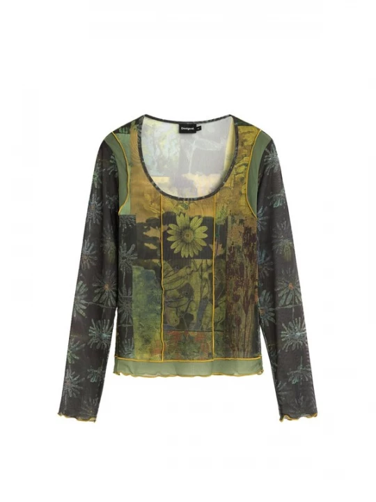 Foto van product Desigual Shirt lichtgroen / donkergroen