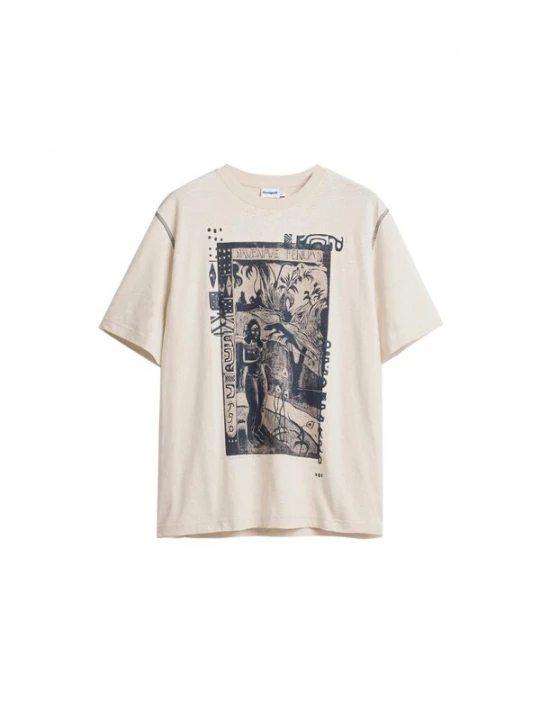 Foto van product Desigual Shirt grijs / antraciet / offwhite